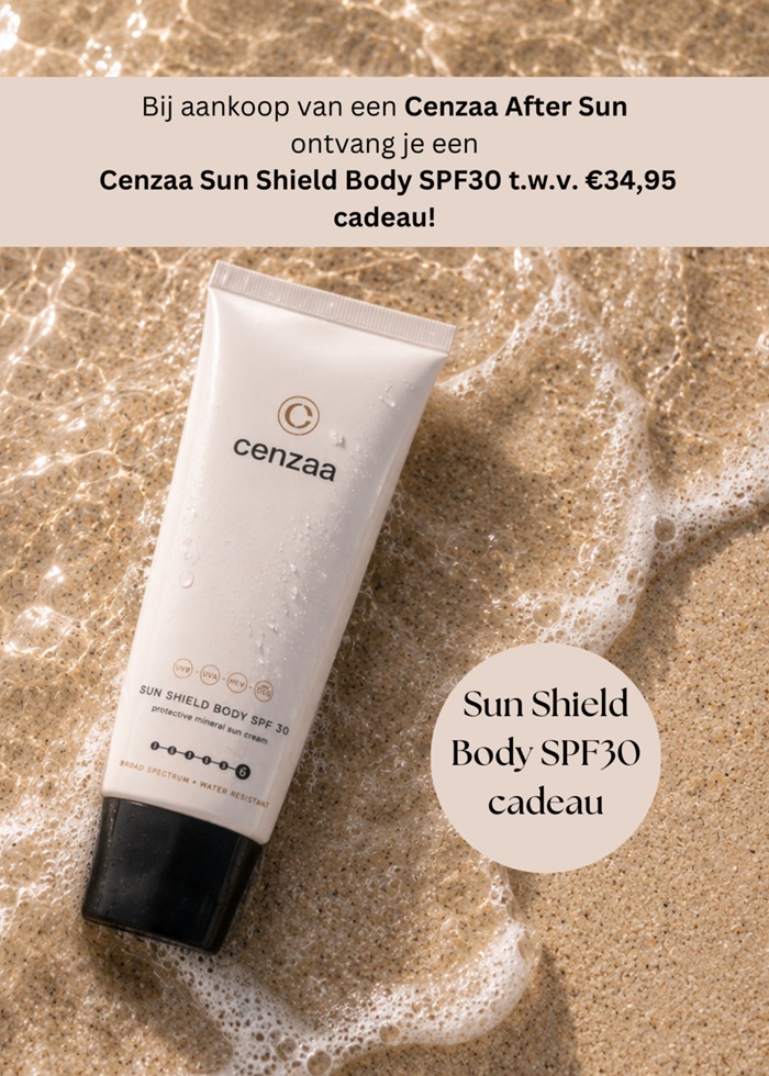 EXCLUSIEF CADEAU Cenzaa Mineral Sun Shield Body SPF30